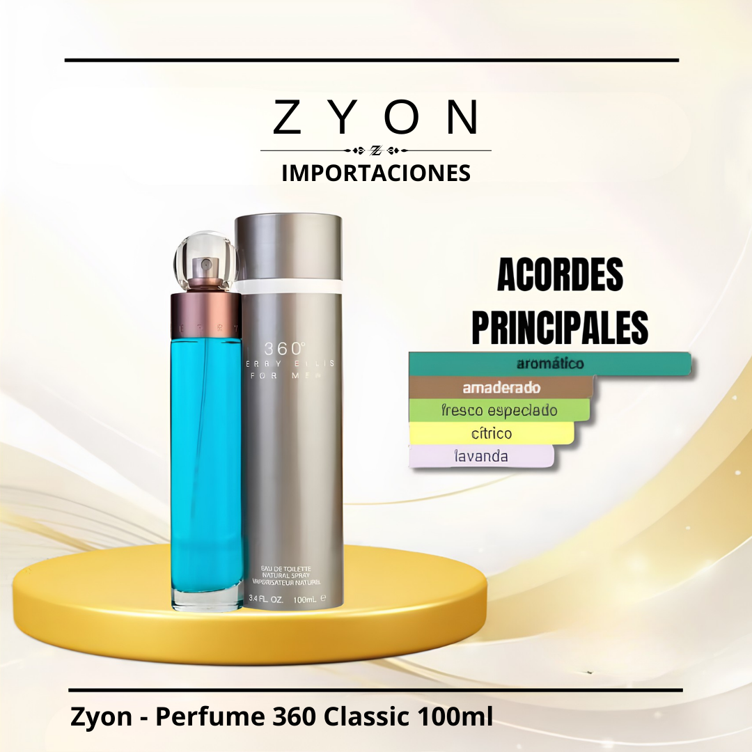 Zyon - Perfume 360 Classic 100ml | Caballero