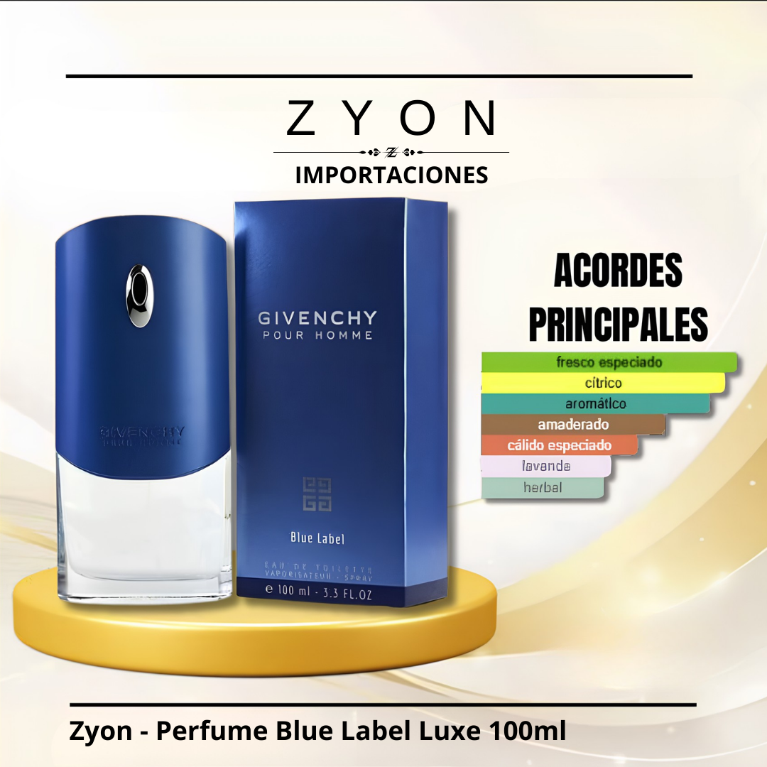 Zyon - Perfume Blue Label Luxe 100ml | Caballero