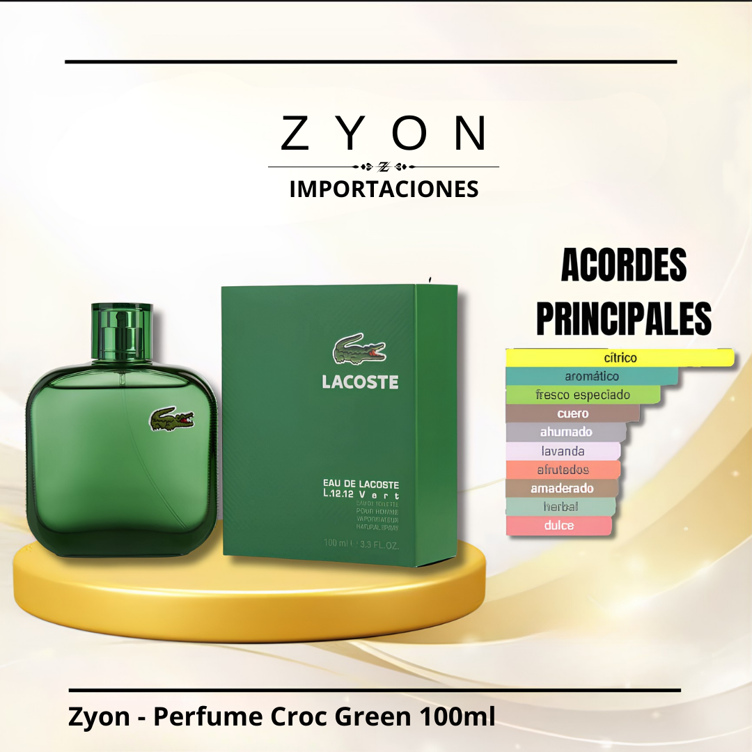 Zyon - Perfume Croc Green 100ml | Caballero