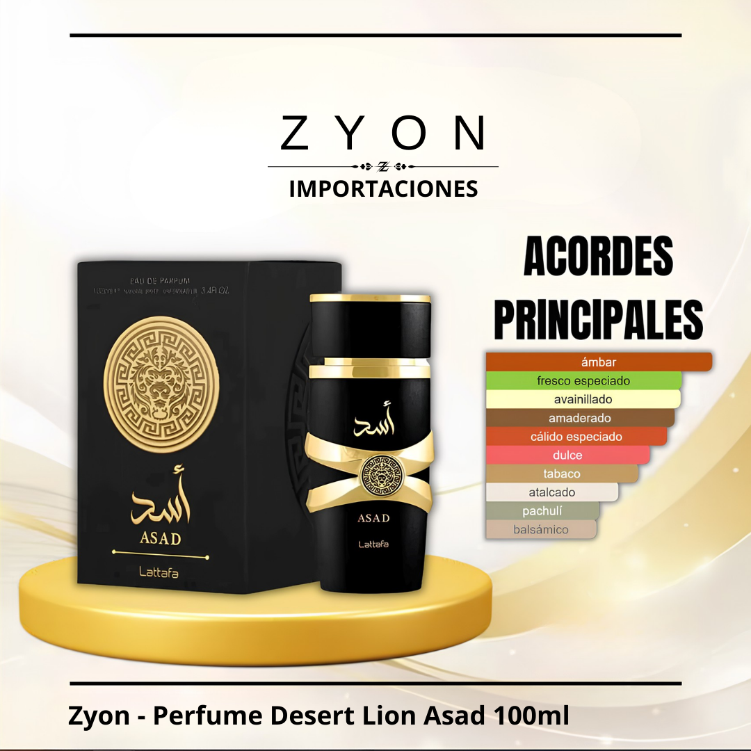 Zyon - Perfume Desert Lion Asad 100ml | Caballero