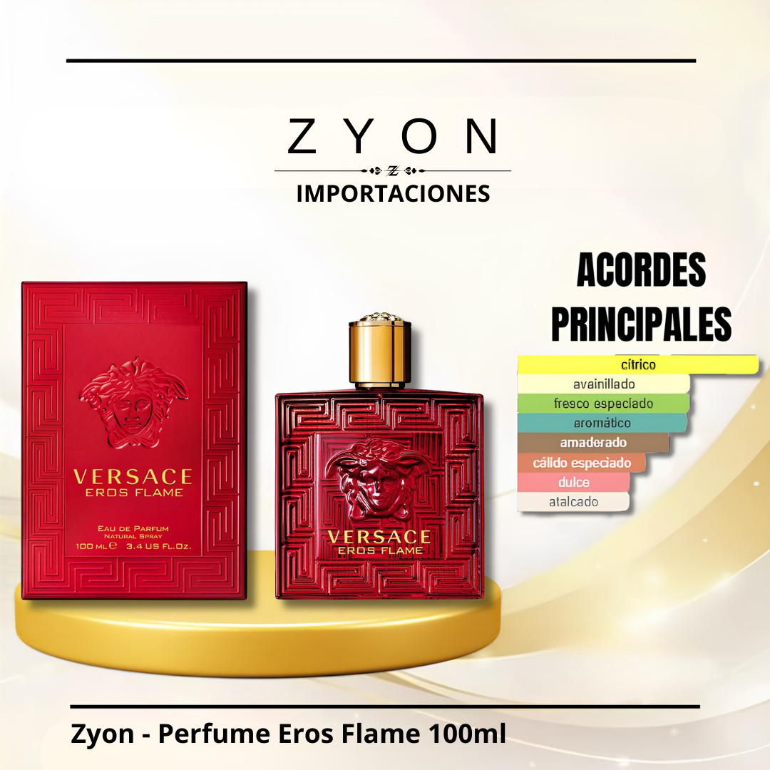 Zyon - Perfume Eros Flame 100ml | Caballero