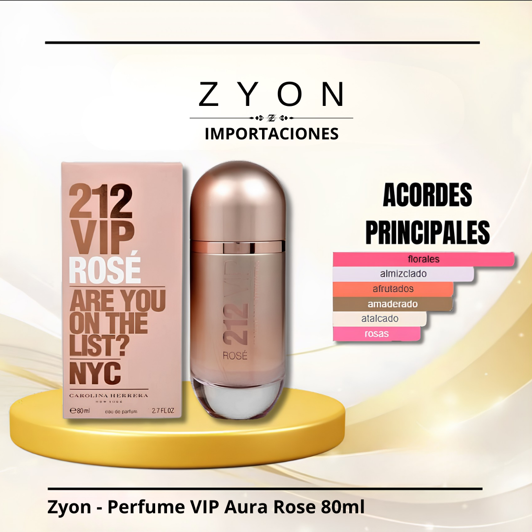 Zyon - Perfume VIP Aura Rose 80ml | Dama