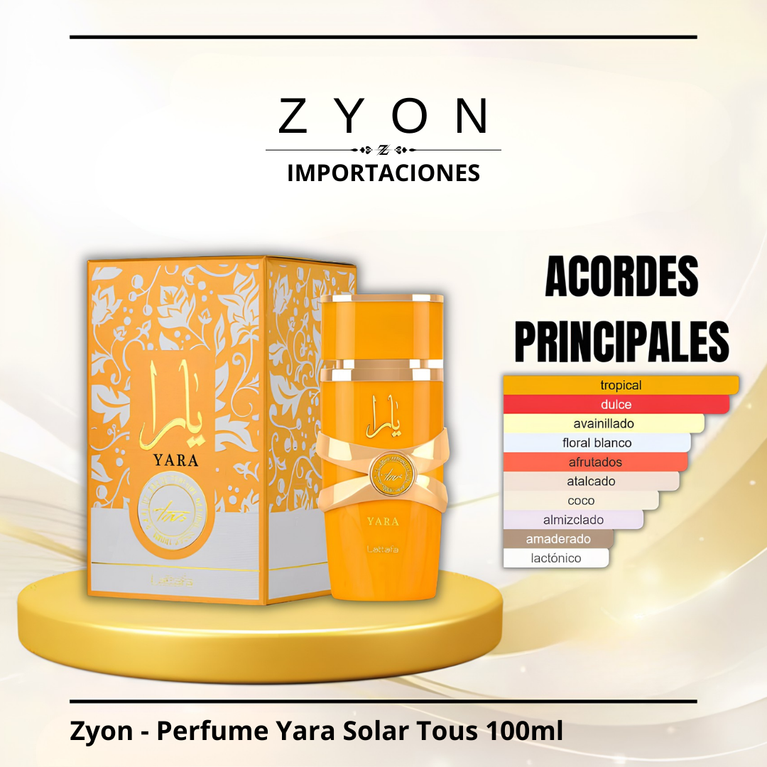 Zyon - Perfume Yara Solar Tous 100ml | Dama