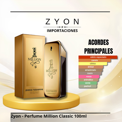 Zyon - Perfume Million Classic 100ml | Caballero