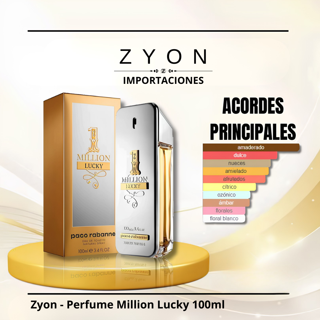 Zyon - Perfume Million Lucky 100ml | Caballero