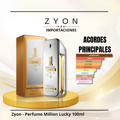 Zyon - Perfume Million Lucky 100ml | Caballero