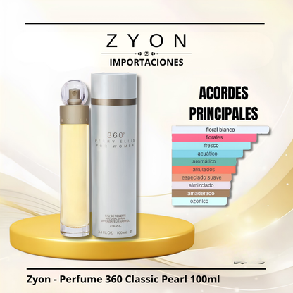 Zyon - Perfume 360 Classic Pearl 100ml | Dama