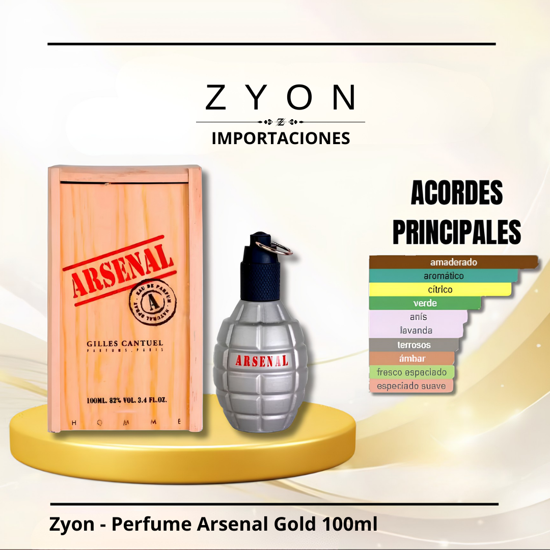 Zyon - Perfume Arsenal Gold 100ml | Caballero