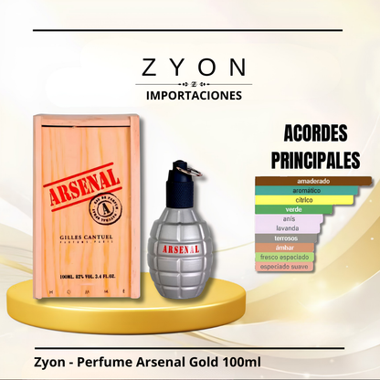 Zyon - Perfume Arsenal Gold 100ml | Caballero