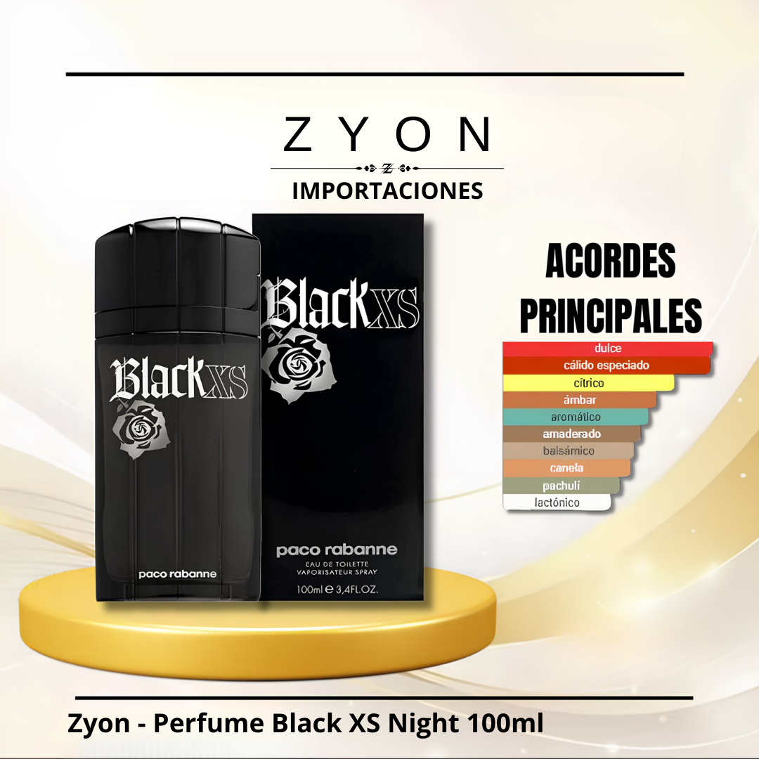 Zyon - Perfume Black XS Night 100ml | Caballero