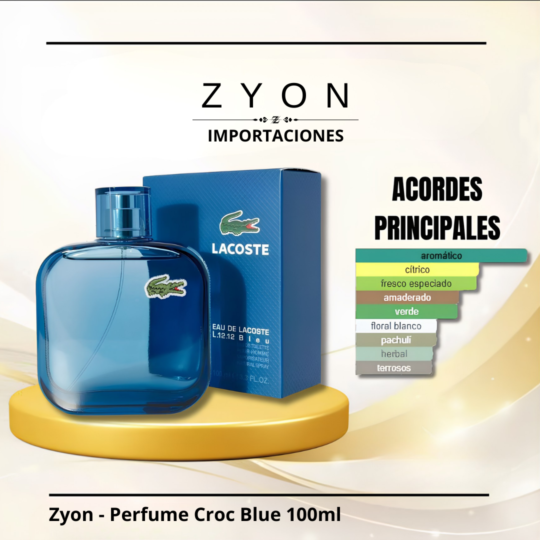 Zyon - Perfume Croc Blue 100ml | Caballero