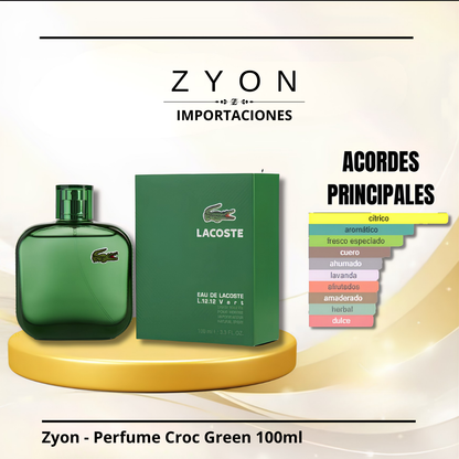 Zyon - Perfume Croc Green 100ml | Caballero