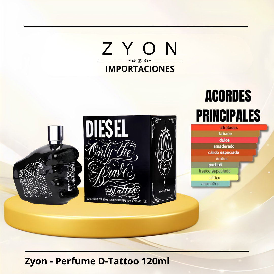 Zyon - Perfume D-Tattoo 120ml | Caballero