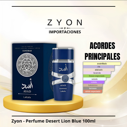 Zyon - Perfume Desert Lion Blue 100ml | Caballero