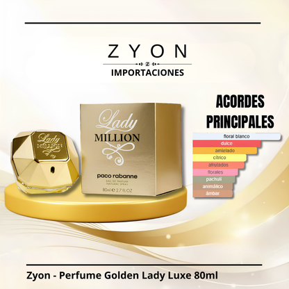 Zyon - Perfume Golden Lady Luxe 80ml | Dama