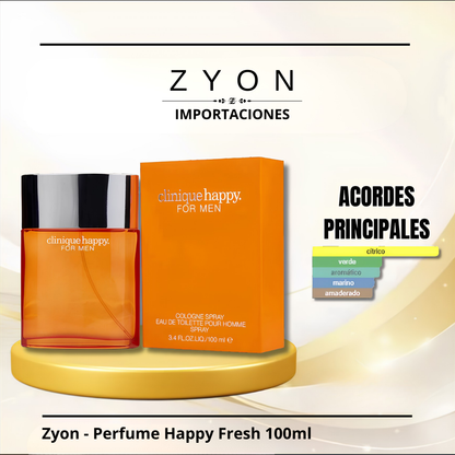 Zyon - Perfume Happy Fresh 100ml | Caballero
