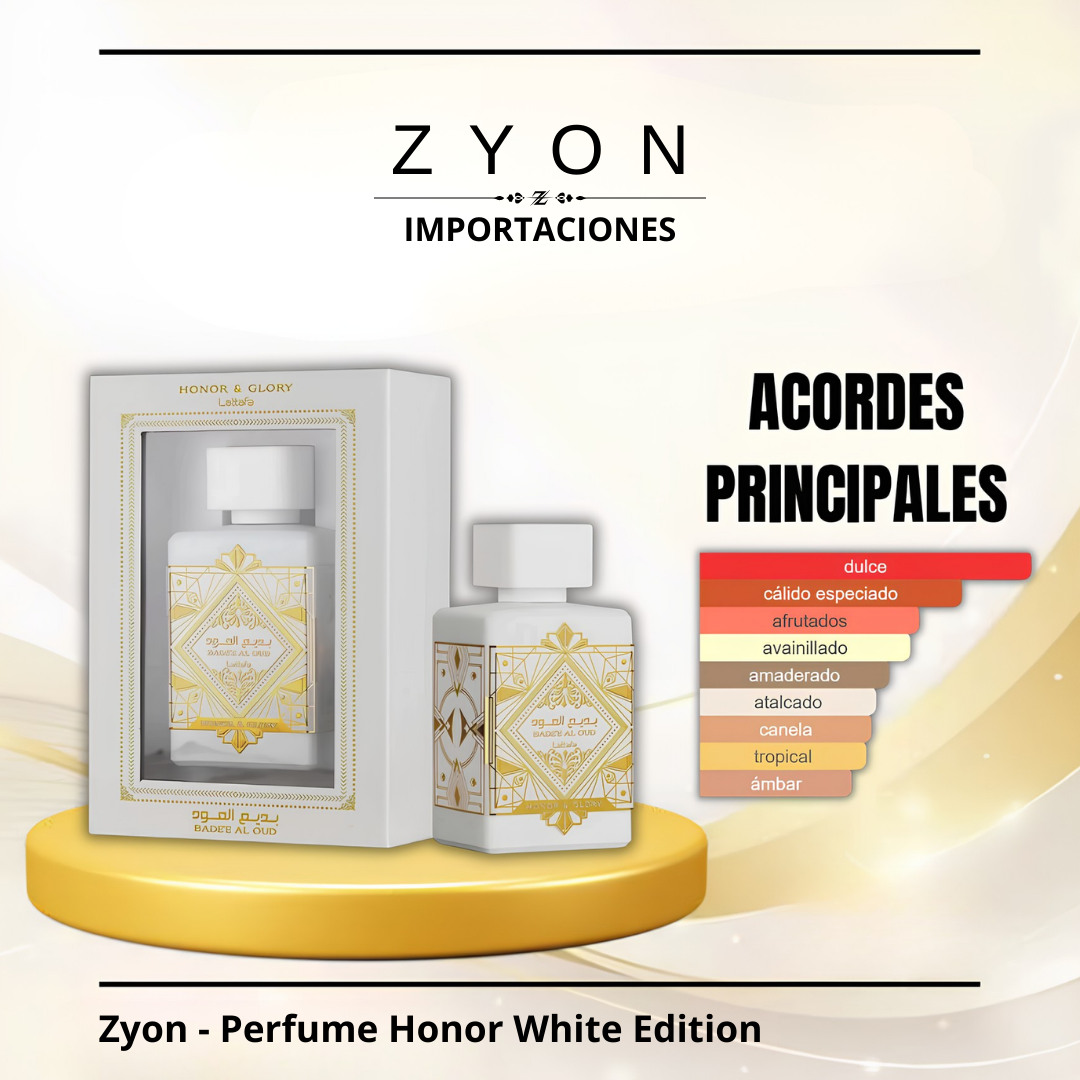 Zyon - Perfume Honor White Edition 100ml | Unisex