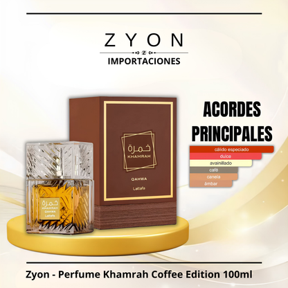 Zyon - Perfume Khamrah Coffee Edition 100ml | Unisex