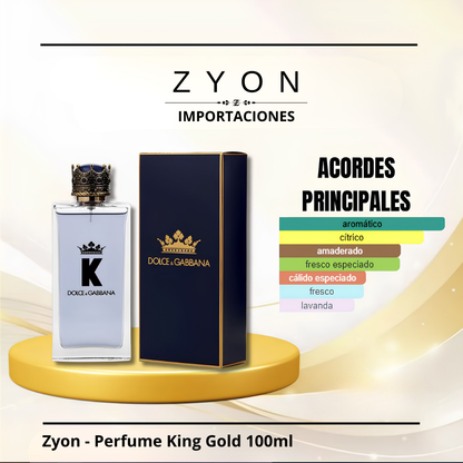 Zyon - Perfume King Gold 100ml | Caballero