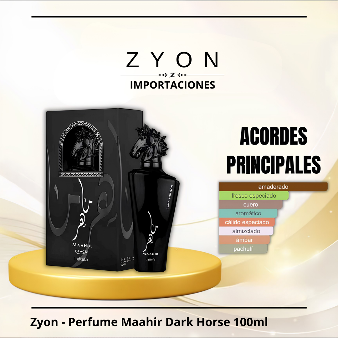 Zyon - Perfume Maahir Dark Horse 100ml | Caballero