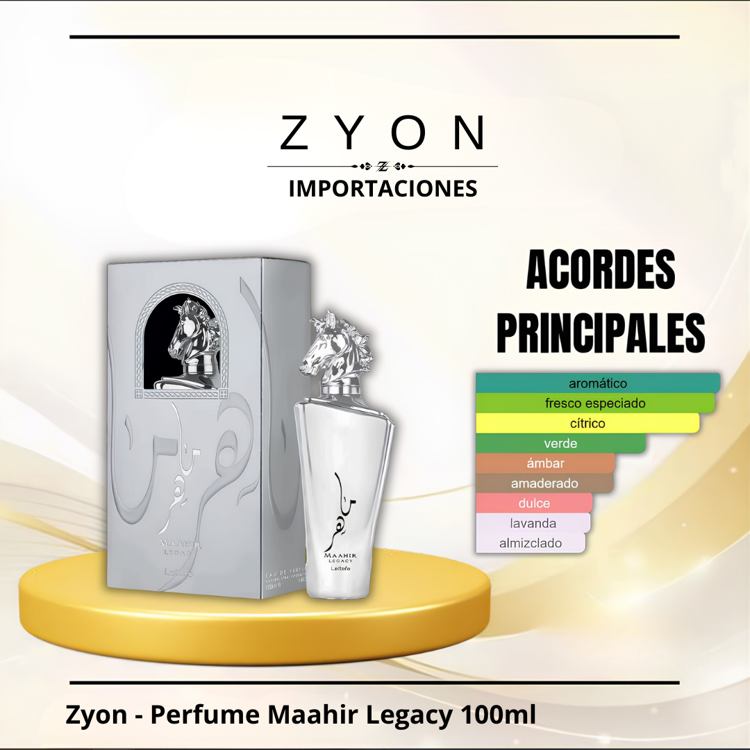 Zyon - Perfume Maahir Legacy 100ml | Caballero