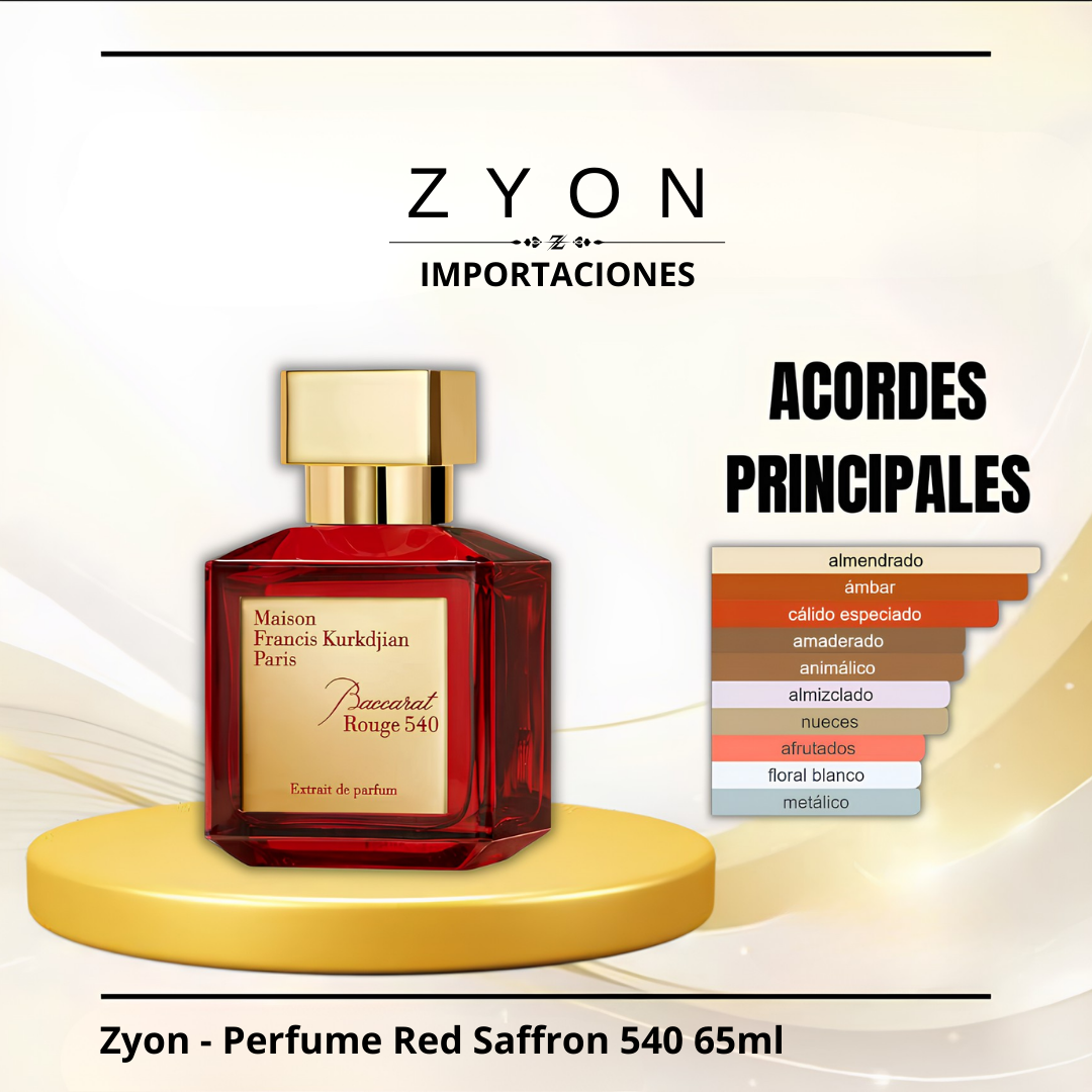 Zyon - Perfume Red Saffron 540 65ml | Unisex