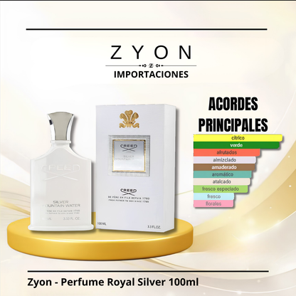 Zyon - Perfume Royal Silver 100ml | Caballero