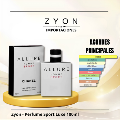 Zyon - Perfume Sport Luxe 100ml | Caballero