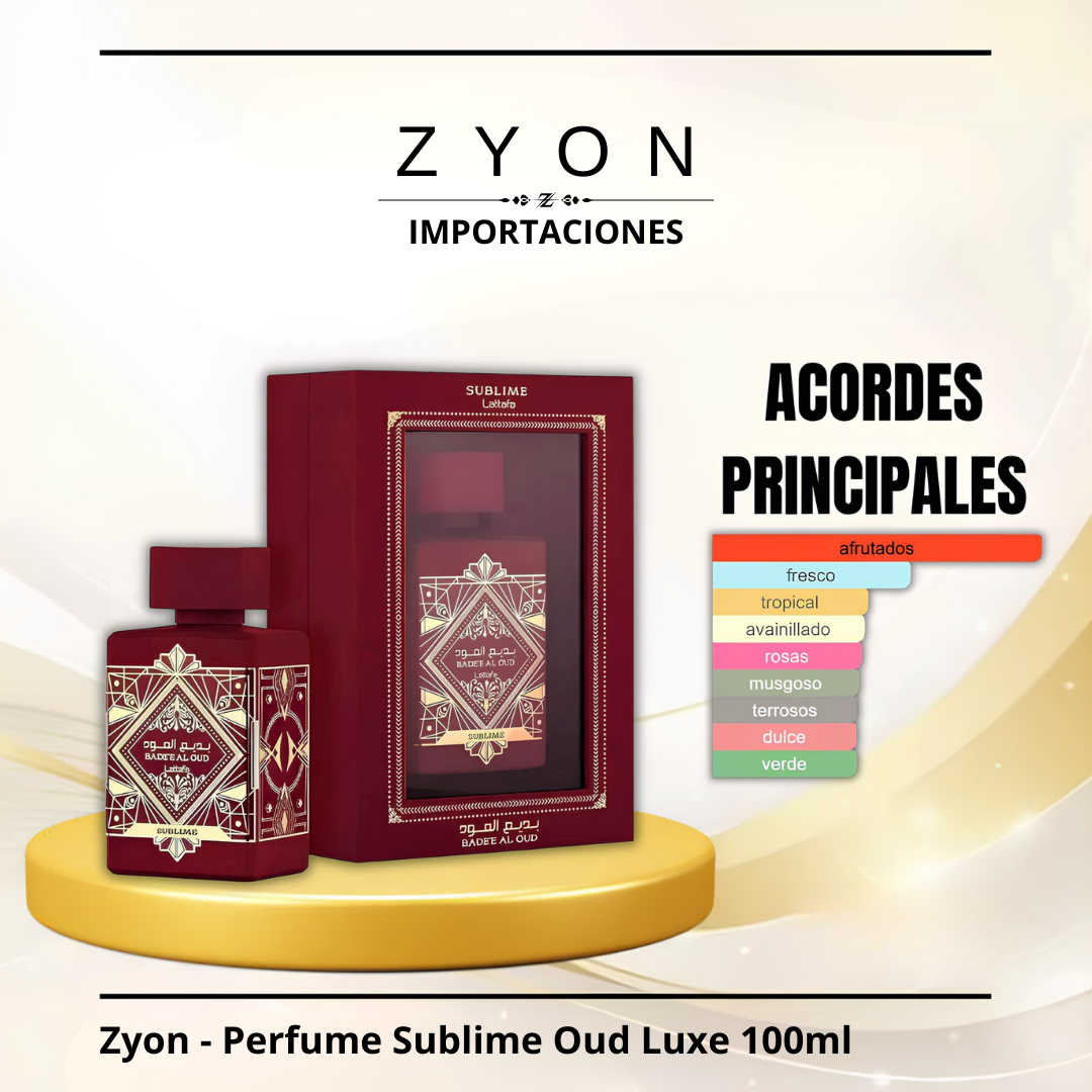 Zyon - Perfume Sublime Oud Luxe 100ml | Unisex