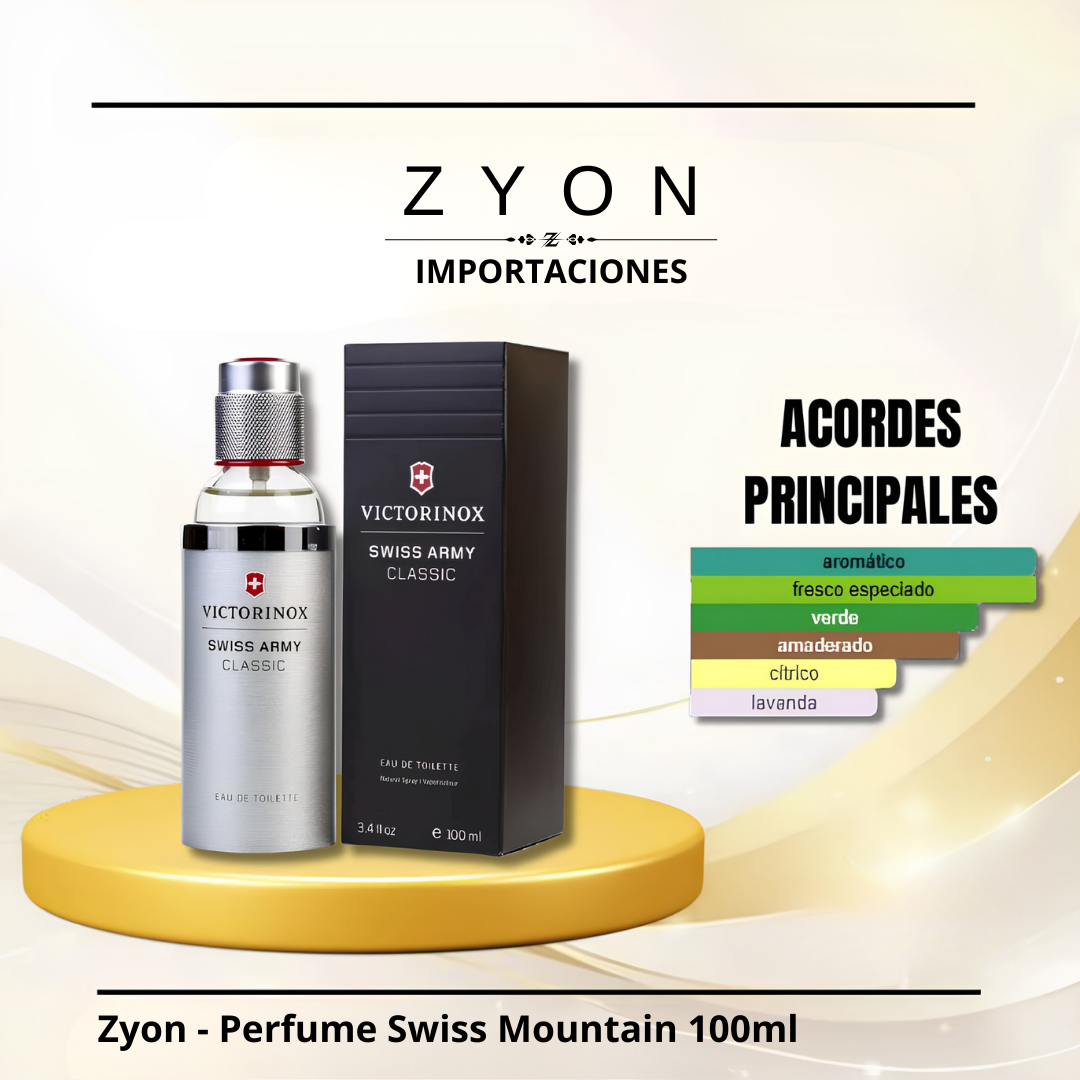 Zyon - Perfume Swiss Mountain 100ml | Caballero