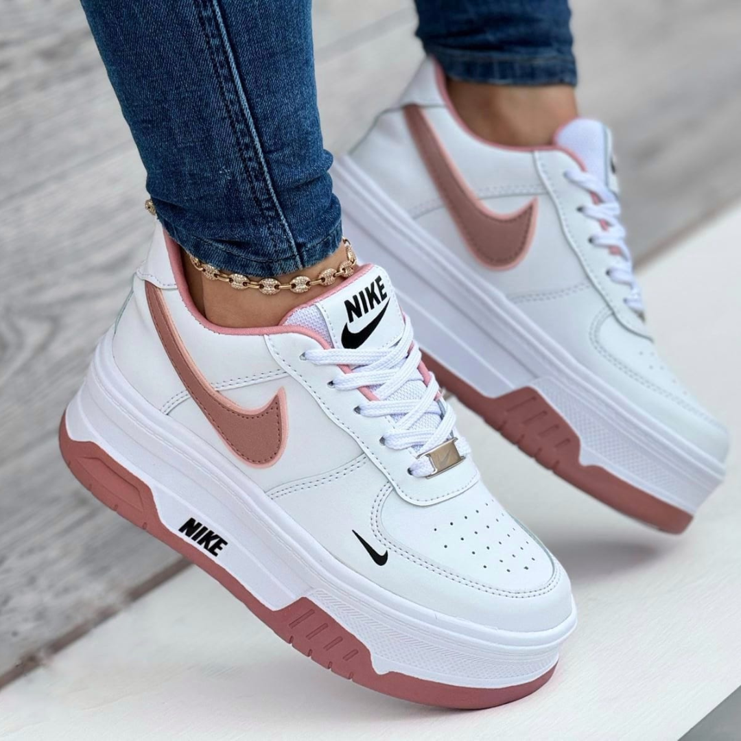 Zyon - Tenis Aero Double Sole Blanco Nude | Dama