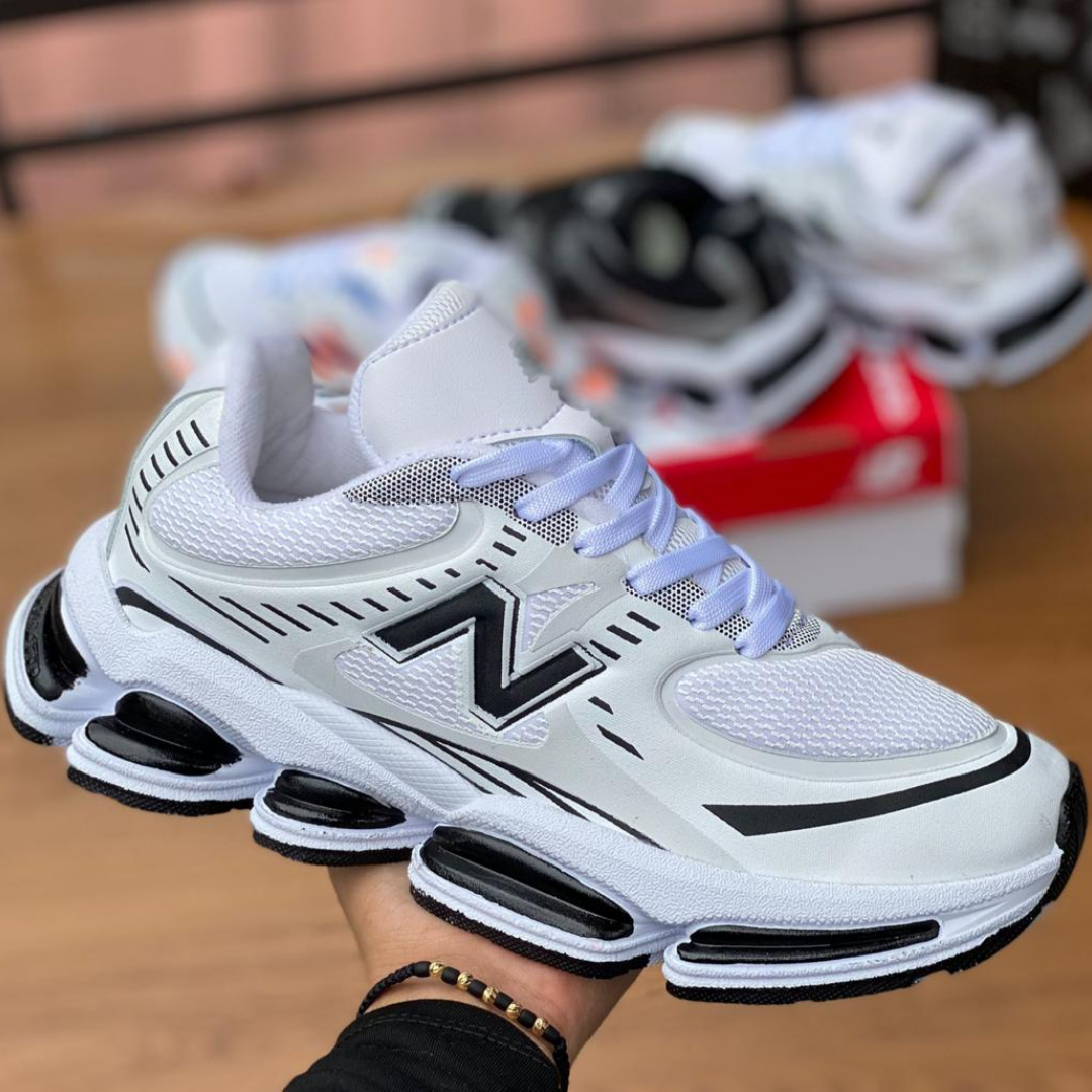 Zyon - Tenis Balance 2000 Blanco Negro | Unisex