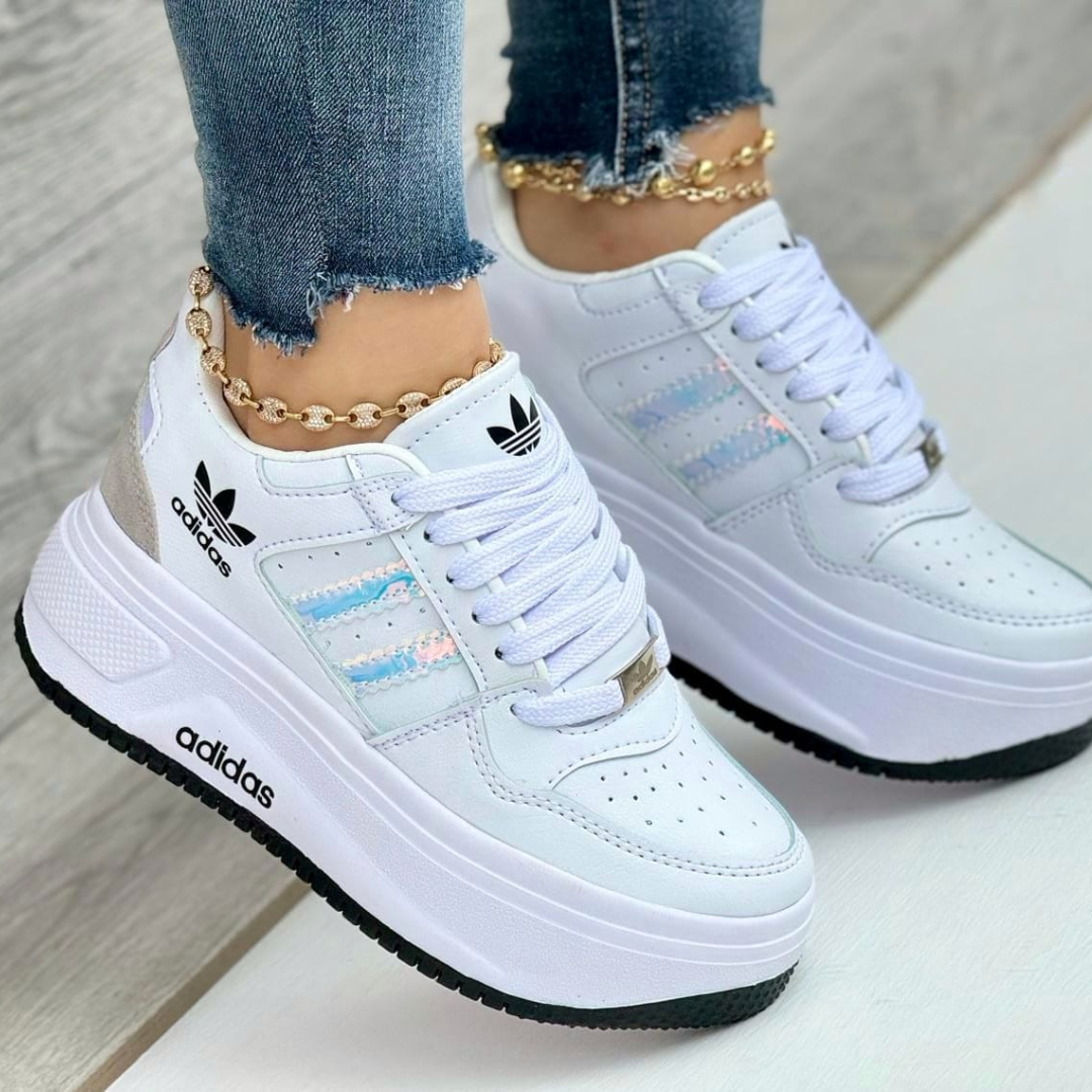 Zyon - Tenis Classic Doble Blanco | Dama