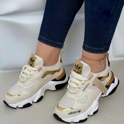 Zyon - Tenis Classic Fashion Beige | Dama
