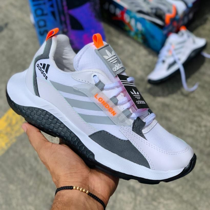 Zyon - Tenis Classic London Blanco Gris | Unisex