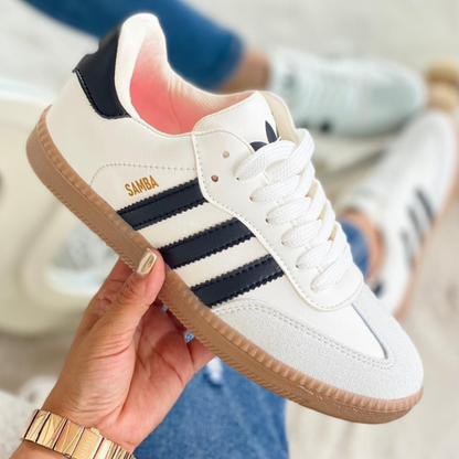 Zyon - Tenis Classic Retro-Street Beige | Dama