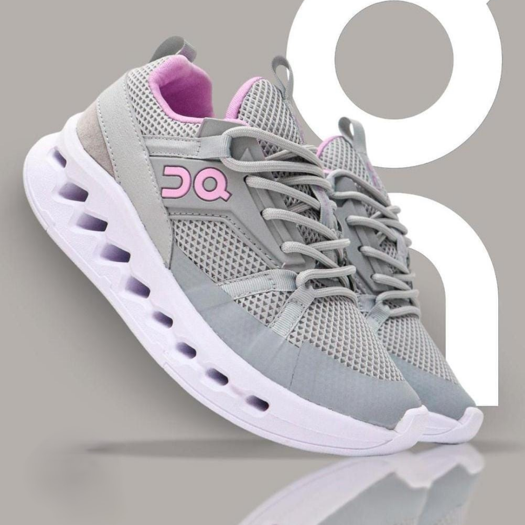Zyon - Tenis Cloud Surfer Gris Lila Dama