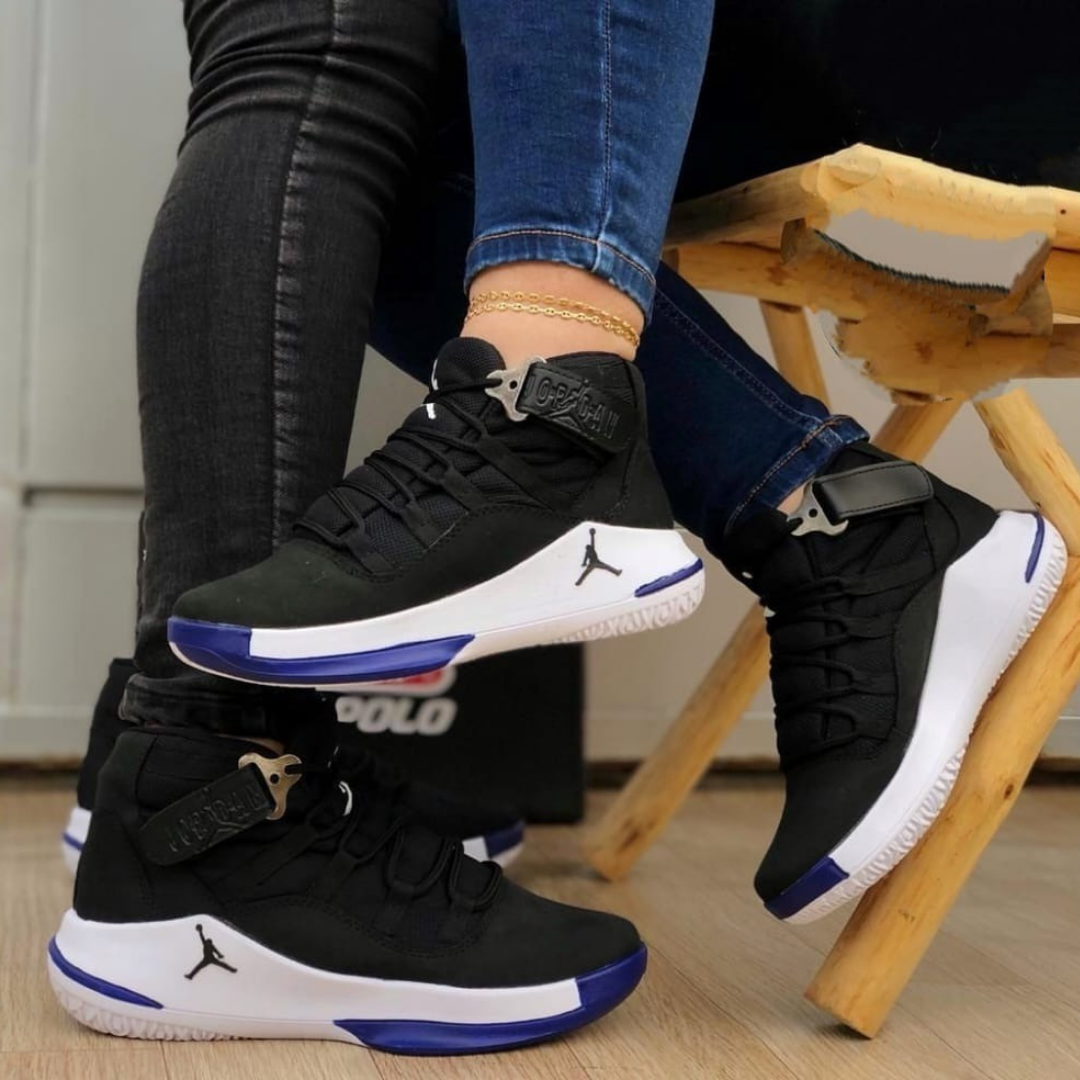Zyon - Tenis J-Flight Negro Azul | Unisex