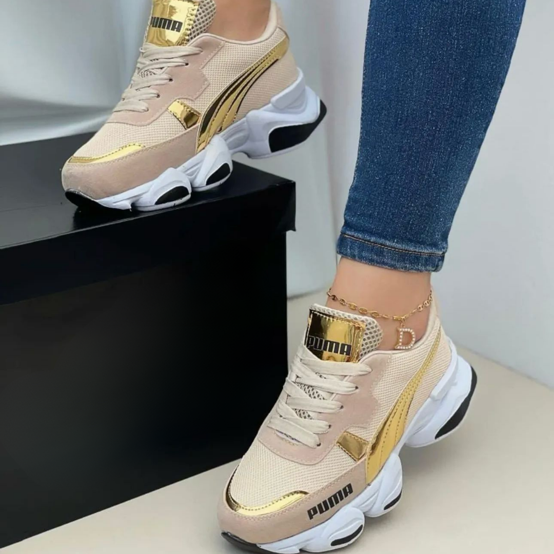 Zyon - Tenis Wild Fashion 2.0 Beige | Dama