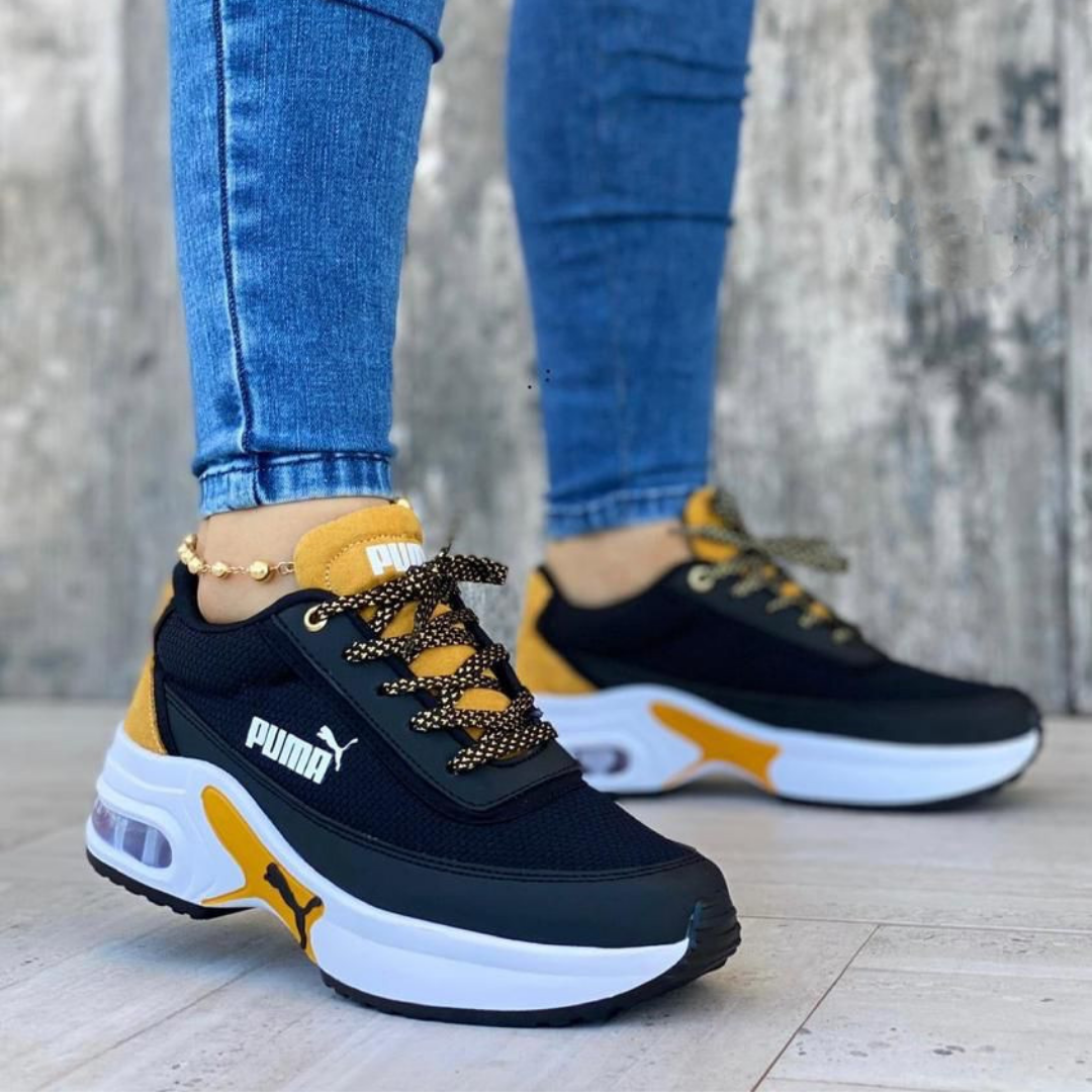 Zyon - Tenis Wild Negro Mostaza | Unisex