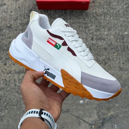 Zyon - Tenis Wild Rider Beige Vino | Unisex